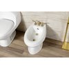 Kingston Brass ThreeHandle Bidet Faucet with PopUp, Brushed Brass KB327